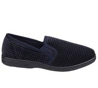 Mirak Highbury Twin Gusset Slipper Men's | Slippers | Navy | UK Size 10