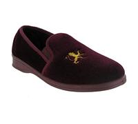 Mirak Mens Warminster Frank Embellished Soft Textile Slipper Red