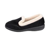 Mirak Womens Maier Memory Foam Slipper in Black - Size 7 UK - Black