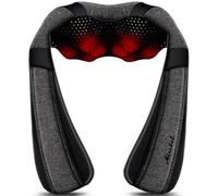 Mirakel Back Massager Neck Massager Heat Massager, Neck and Back Massager, Shiatsu Shoulder Massager Gifts for Neck, Back, Muscle Pain Relief, Pres Idea