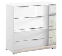 Miramar Mirrored Chest - 3+2 Drawer - Alpine White