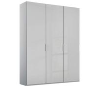 Miramar Type-5 Wardrobe - 151cm - 3 Door - Silk Grey & Silk Grey Glass