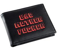 Miramax, LLC Officially Licensed Black/Red Embroidered Bad Mother Leather Wallet