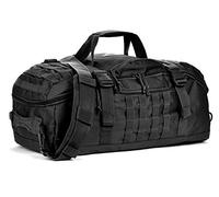 Miramrax Travel Duffle Bag Backpack for Men - Large Tactical Bags Weekender Gym Bag for Overnight Traveling Military Workout Deployment Sports, Black, 45L US, Duffel Bag