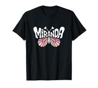 Miranda Butterfly - Personalized Cute Name Word Art T-Shirt