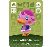 Miranda - Nintendo Animal Crossing Happy Home Designer Amiibo Card - 222