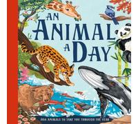 Miranda Smith An Animal a Day Hardback Book Miranda Smith Multicolor
