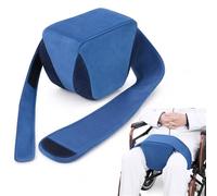 MIRCTRI Gel Hip Replacement Leg Support Pad for Wheelchair Users, Orthopaedic Abduction Pillow for Post-Surgery Fixation, Adjustable Joint Alignment Cushion, Dark Blue