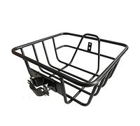 Mircube Bicycle Front Basket for Women, Black, Metal, Rack Mount, 25 kg Load Capacity, 32x30x13 cm