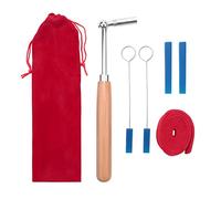 Mircube Professional Portable Lever Jujube Piano Tuning Tuner Mute and Case Piano Tuning Lever Tools Kit Mute Hammer DIY Set Piano Part