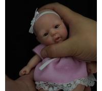 Mire & Mire 7" Girl Micro Preemie Full Body Silicone Baby Doll Lifelike Mini Reborn Doll Surprice Children Anti-Stress-1