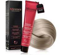 MIRENEA Professional Hair Colour, Permanent Cream Hair Colour, 100 ml, Intensive Colour Strength & Reliable Grey Coverage, With Vegetable Keratin & Ceramides, Vegan (7.1 Ash Blonde)