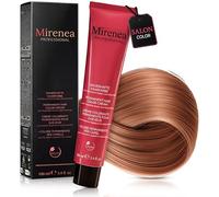 MIRENEA Professional Hair Colour, Permanent Cream Hair Colour, 100 ml, Intensive Colour Strength & Reliable Grey Coverage, With Vegetable Keratin & Ceramides, Vegan (6.4 Copper Light Blonde)