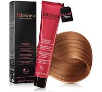 MIRENEA Professional Hair Colour, Permanent Cream Hair Colour, 100 ml, Intensive Colour Strength & Reliable Grey Coverage, With Vegetable Keratin & Ceramides, Vegan (7.4 Copper Blonde)