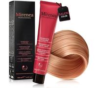 MIRENEA Professional Hair Colour, Permanent Cream Hair Colour, 100 ml, Intensive Colour Strength & Reliable Grey Coverage, With Vegetable Keratin & Ceramides, Vegan (8.4 Copper Light Blonde)