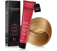 MIRENEA Professional Hair Colour, Permanent Cream Hair Colour, 100 ml, Intensive Colour Strength & Reliable Grey Coverage, With Vegetable Keratin & Ceramides, Vegan (6.3 Golden Dark Blonde)