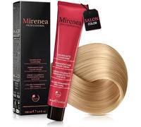 MIRENEA Professional Hair Colour, Permanent Cream Hair Colour, 100 ml, Intensive Colour Strength & Reliable Grey Coverage, With Vegetable Keratin & Ceramides, Vegan (8.0 Light Blonde)