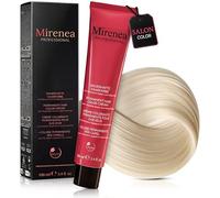 MIRENEA Professional Hair Colour, Permanent Cream Hair Colour, 100 ml, Intensive Colour Strength & Reliable Grey Coverage, With Vegetable Keratin & Ceramides, Vegan (9.0 Very Light Blonde)