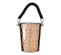 Miressa Party Bucket, Hammered Effect/Rope Handle, Copper Stainless Steel, Small