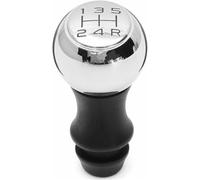 Mirevia Gear Stick knobs 5Speed Car MT Gear Shift Knob Lever Shifter Handle Stick for Peugeot 107 207 307 407 301 308 2008 3008 for Citroen C2 C3 C4(Silver)