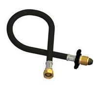 Miriad Caravan Motorhome Propane Pigtail Gas Hose Connector 1500mm Black