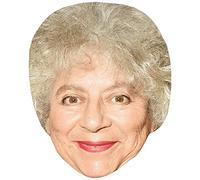 Miriam Margolyes (Lipstick) Celebrity Mask, Flat Card Face, Fancy Dress Mask
