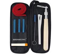 MiriamSong Professional Piano Tuning Kit - The Best Tuner Set Including Universal Star Head Hammer, Mute tools, Felt Temperament Strip and Case