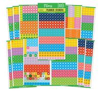Mirida Planner Stickers - Fitness Pack of 2076 Mini Icons for Workout, Healthy Diet, Gym Exercise, and Habits - for Calendar and Journal