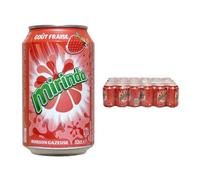 Mirinda Strawberry 24 x 330ml American Soda Bulk Buy Fizzy Soft Drinks (Strawberry)