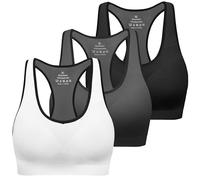 MIRITY Women's Seamless Racerback Sports Bras - High Impact Workout Gym Activewear Bra
