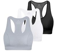 MIRITY Women's Seamless Racerback Sports Bras - High Impact Workout Gym Activewear Bra