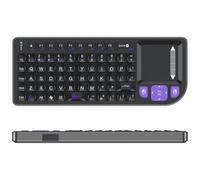 Miritz Mini Keyboard with Touchpad, Mini Bluetooth Keyboard- Portable, Rechargeable, and Compatible with iPad, Mac, Windows & Android, Ideal for Travel, Office, and Home Use (Black)