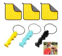 MIRJXB Disc Golf Repair Tool, Professional Disc Golf Accessories Kit with 6-Piece Set, Includes Three Tools and Towels for Flying Disc Cleaning and Scratch Removal During Outdoor Sports