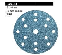 MIRKA 1 Pkg. BASECUT 150 Mm Sanding Discs 15-Hole Hook And Loop P40-P800