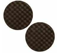 MIRKA 2x Polishing 150mm x 25mm Black Ribbed Soft Touch Fastener 7993115021