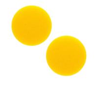 MIRKA 2x Polishing 77 85 MM X 20mm Yellow Flat Fixed Touch Fastener 7993408511