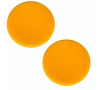 MIRKA 2x Polishing Sponge 150mm x 25mm Yellow Flat Fixed Hook 7993415011