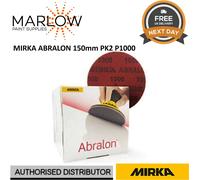 Mirka Abralon 150mm 6" P1000 Grit HookNLoop Foam Fine Finishing Discs Pad PK2