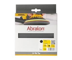 Mirka Abralon Sanding Discs 150mm Hook & Loop 1000 Grit 2 Pack | Hook & Loop Abralon Discs 1000 Grit 2 Pack for Lacquer Wood Plastic Polishing and High Gloss Finish