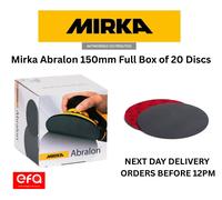 Mirka Abralon 150mm 6" P4000 Grit HookNLoop Foam Fine Finishing Discs Pad PK20