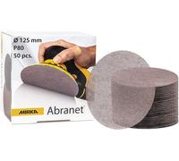 Mirka Abranet net sanding disc Ø 125mm Hook & loop/Grit P320 / 50 pcs/for sanding wood, walls, metal, aluminium, stainless steel, copper, filler, varnish, plastic / 5423205032