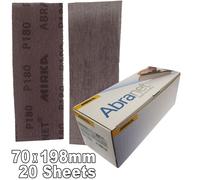Mirka Abranet Strips 70x198mm Box 25 ALL GRITS Inc NEW Mixed Box