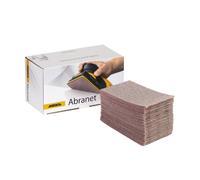 Mirka Abranet net sandpaper strips 81x133 mm Hook & loop/Grit P150 / 50 pcs/for sanding wood, walls, metal, aluminium, stainless steel, filler, varnish, plastic / 5417805015