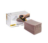 Mirka Abranet net sandpaper strips 81x133 mm Hook & loop/Grit P120 / 50 pcs/for sanding wood, walls, metal, aluminium, stainless steel, filler, varnish, plastic / 5417805012