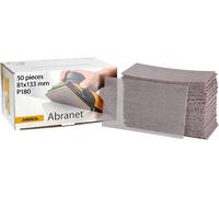 Mirka Abranet Net Sandpaper Strips 81x133 mm – P180 Hook & Loop, 50 pcs