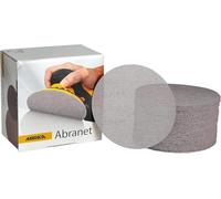 Mirka Abranet 9A-241-080 6 Inch 80 Grit Mesh Abrasive Dust Free Sanding Box of 50 Discs, Light Gray