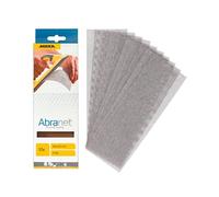 Mirka Abranet net sandpaper strips 80x230 mm/Hook & loop/Grit P180 / 10 pcs / AE175F1018 / for dust-free sanding of wood, walls, metal, aluminium, stainless steel, filler, varnish, plastic
