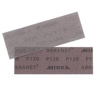 Mirka Abranet abrasive sheets 80x230mm grit P120 3 pcs Hook & Loop | Dust-Free Sanding Strips For Wood Walls Metal Aluminium Stainless Steel Filler Varnish Plastic Compatibility