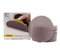 Mirka Abranet Ace HD sanding discs 125mm Hook & loop grit P80 25pcs | Net sanding discs for hard surfaces wood filler varnish metal compatible with 125mm eccentric sanders dust-free sanding
