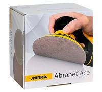Mirka Abranet Ace net sanding discs Ø 150mm Hook & Loop/grit P1000 / 50 pcs/For all 150mm random orbital sanders/Semi-ceramic/For sanding hard surfaces, wood, metal